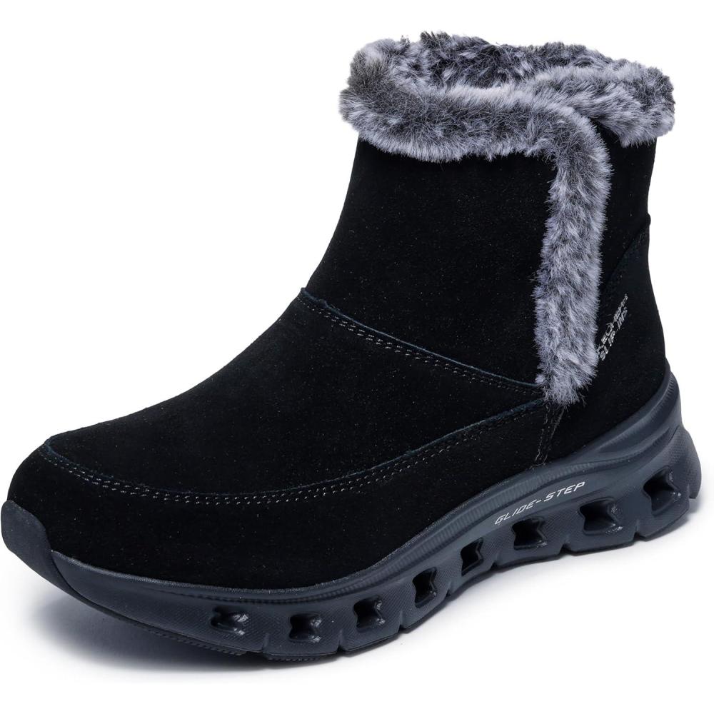 imageSkechers Womens GlideStep ProCozy Wish Hands Free Slipins Ankle BootBlackBlack