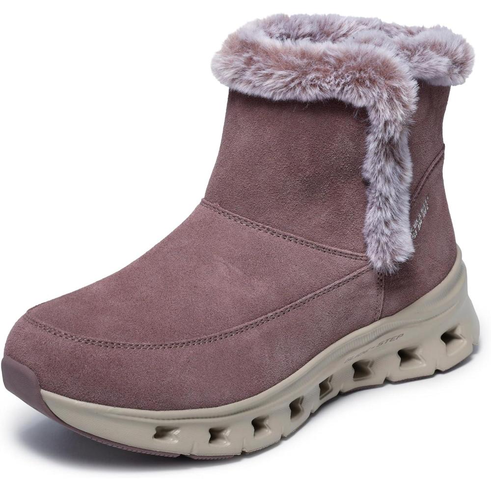 imageSkechers Womens GlideStep ProCozy Wish Hands Free Slipins Ankle BootMauve