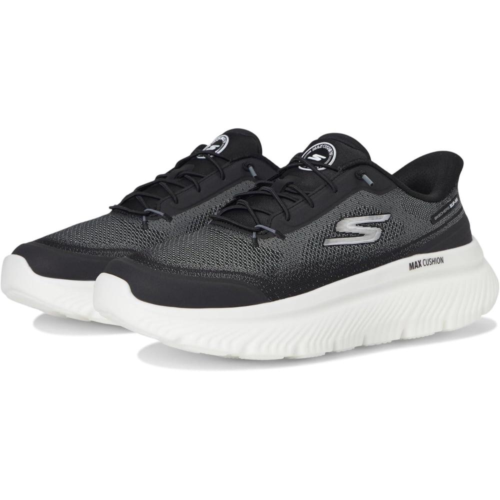 imageSkechers Womens Go Walk Max Cushioning Hyper Burst Nikita Hands Free Slipins SneakerBlackWhite