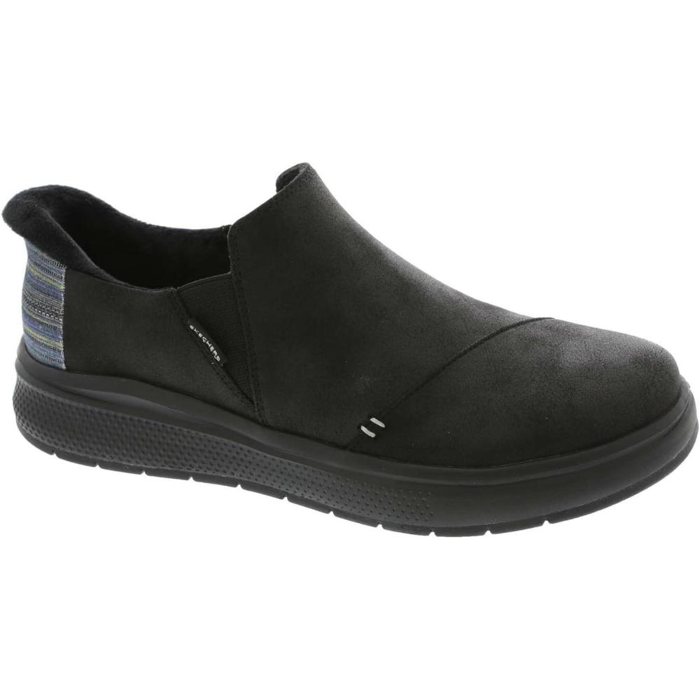 imageSkechers Womens Hands Free Slipins Skip Cute WaveStay Snug SneakerBlackBlack