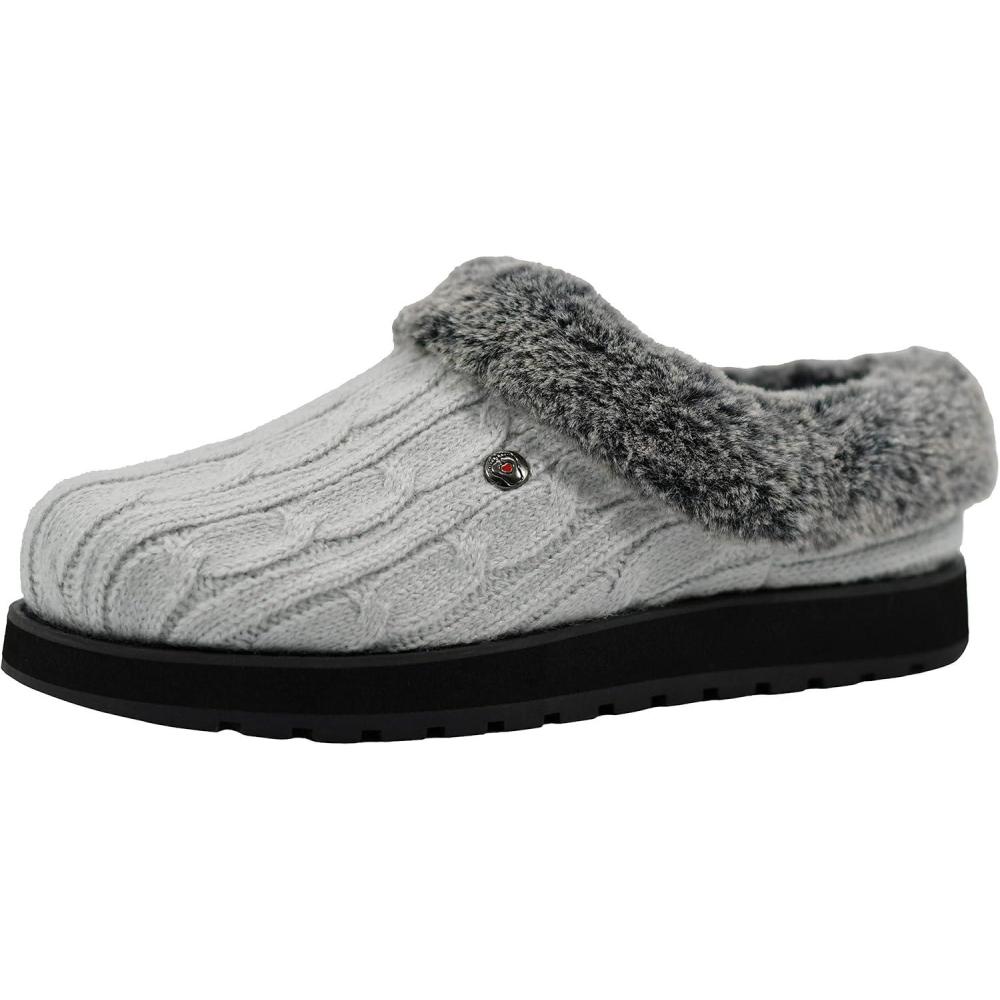 imageSkechers Womens Ice Angel SlipperBlackCharcoal
