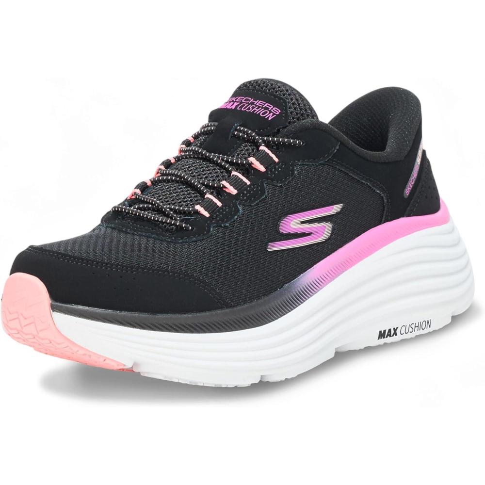 imageSkechers Womens Max Cushioning Endeavour Cardova Hands Free Slipins SneakerBlackPink