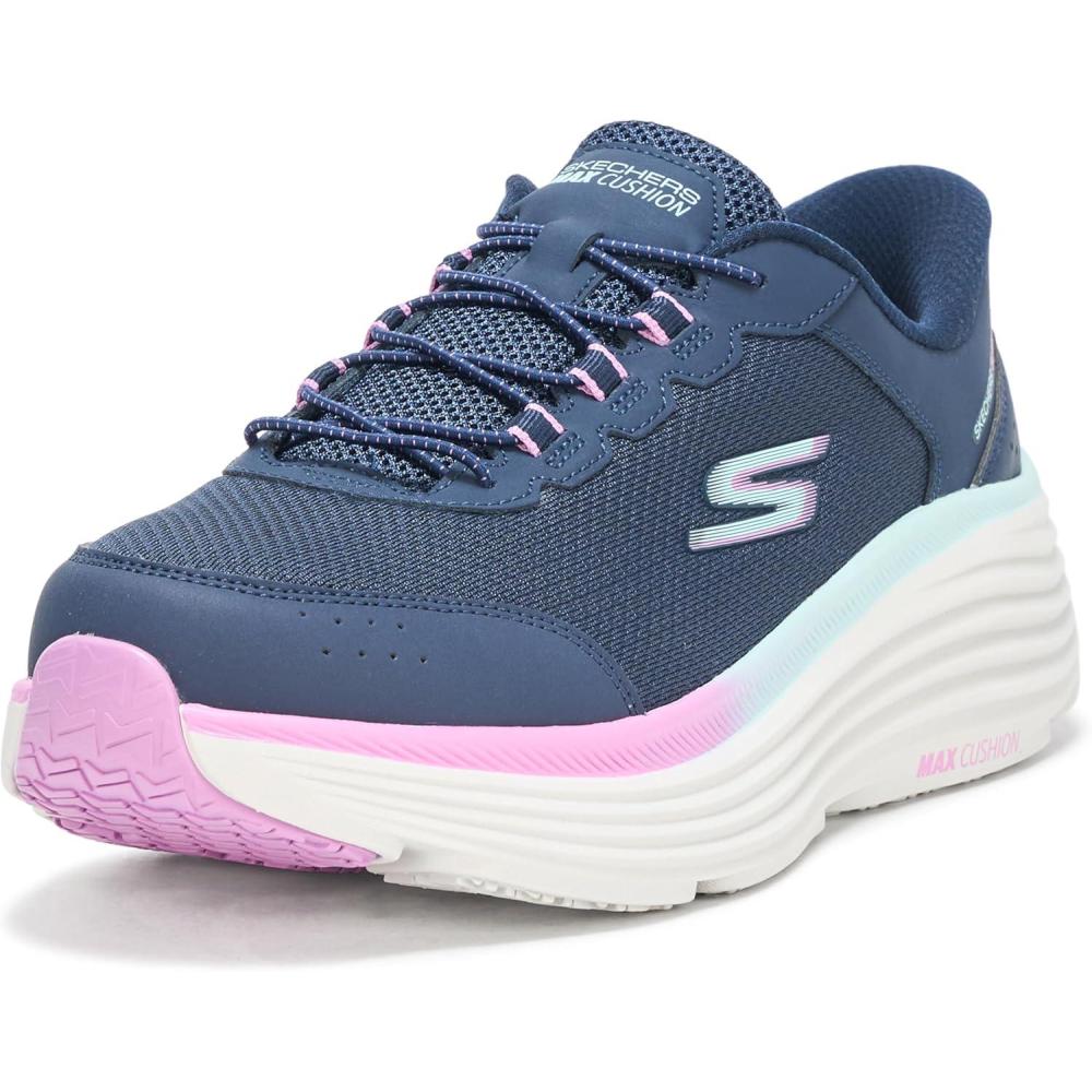 imageSkechers Womens Max Cushioning Endeavour Cardova Hands Free Slipins SneakerNavyPurple