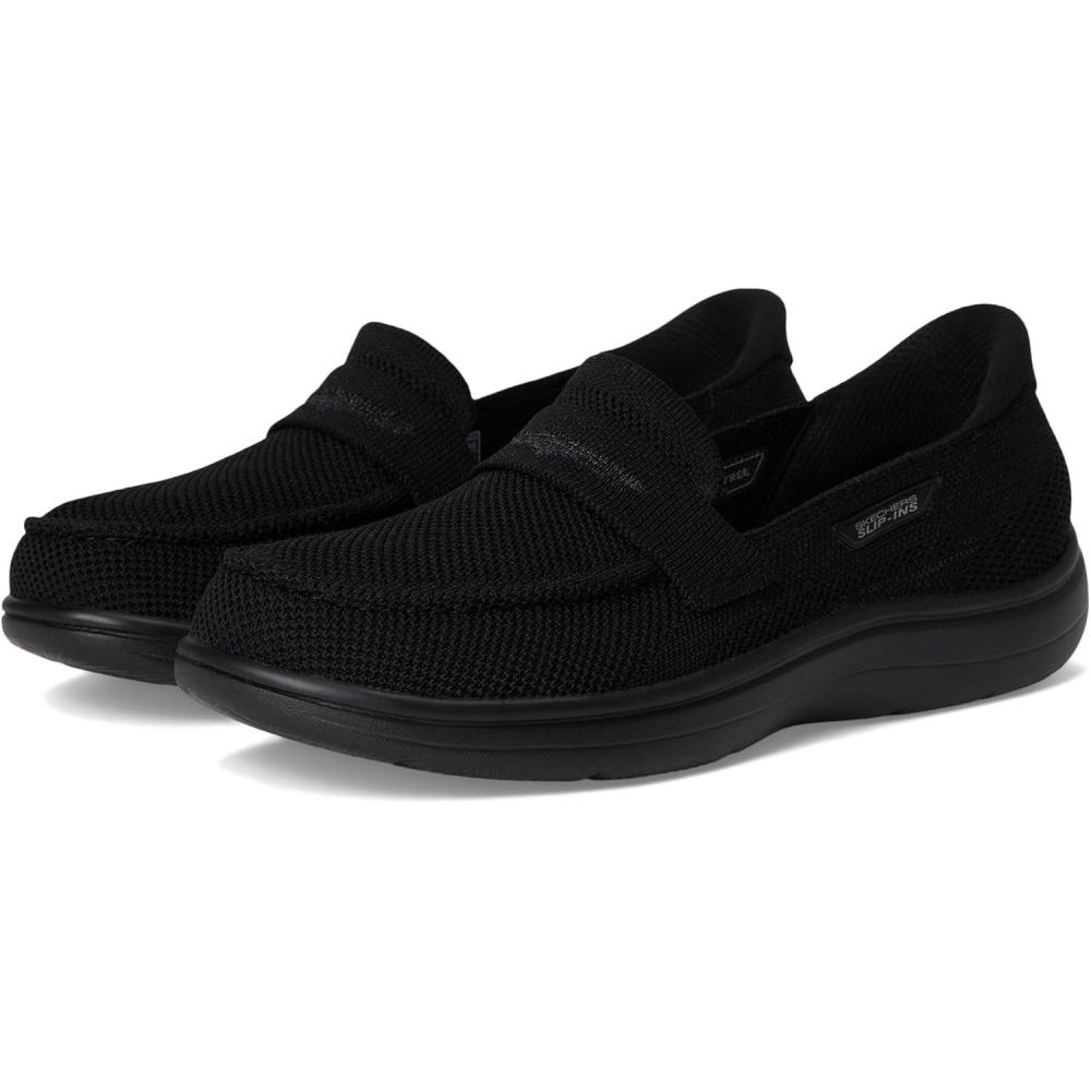 imageSkechers Womens OnThego Hands Free Slipins RadiantBonnie LoaferBlackBlack