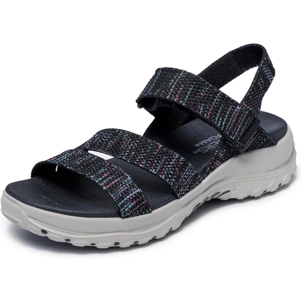 imageSkechers Womens Reggae BoundSweet Crush Sport SandalBlackMulti