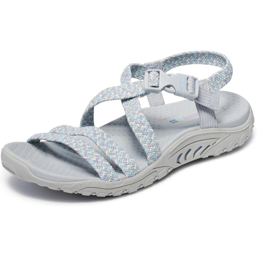 imageSkechers Womens ReggaeAdore You Sport SandalGrayMulti