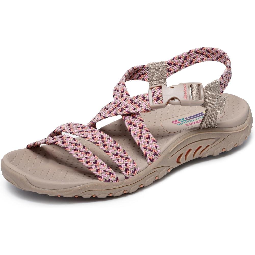 imageSkechers Womens ReggaeAdore You Sport SandalTaupeMulti