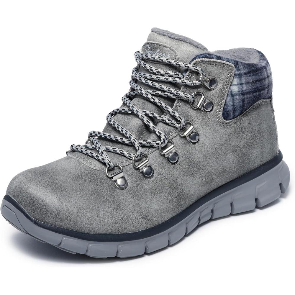 imageSkechers womens Synergy  Plaid MoodCharcoal