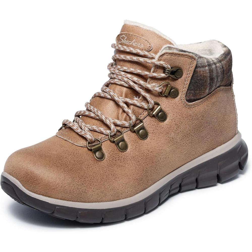 imageSkechers womens Synergy  Plaid MoodChestnut