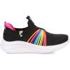 SKECHERS Girl’s Ultra Flex 3.0-Rainbow Speed Sneaker(Black/Multi)