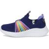 SKECHERS Girl’s Ultra Flex 3.0-Rainbow Speed Sneaker(Navy/Multi)
