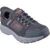 Skechers Men’s Oak Canyon Consistent Winne Hands Free Slip-in Sneaker(Gray/Orange)