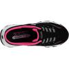 Skechers Sport Women’s D’Lites Slip-On Mule Sneaker(Black/Hot Pink)