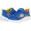 Skechers Unisex-Child Microspec-Texlor Sneaker(Blue/Orange)
