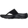 Skechers Women’s 3pt Wedge Flip-Flop(Black/Black)