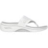 Skechers Women’s 3pt Wedge Flip-Flop(White/Silver)