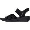 Skechers Women’s Arya-Very Demure Hands Free Slip-ins Wedge Sandal(Black/Black)