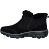 Skechers Women’s Easy Going-Cozy Inn Ankle Boot(Black/Black)