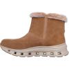 Skechers Women’s Glide-Step Pro-Cozy Wish Hands Free Slip-ins Ankle Boot(Chestnut)
