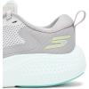 Skechers Women’s Go Run Supersonic Max Sneaker(Light Gray/Turquoise)