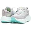 Skechers Women’s Go Run Supersonic Max Sneaker(Light Gray/Turquoise)