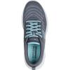 Skechers Womens Go Walk 8 Britt(Charcoal/Turquoise)