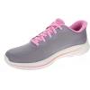 Skechers Womens Go Walk 8 Nadia Hands Free Slip-ins(Gray/Pink)
