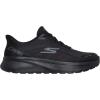 Skechers Women’s Go Walk Arch Fit N-Joy Emory Hands Free Slip-ins Sneaker(Black Textile Black Trim)