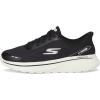 Skechers Women’s Go Walk Arch Fit N-Joy Emory Hands Free Slip-ins Sneaker(Black/White)