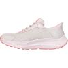 Skechers Women’s Hands Free Slip-ins Go Run Consistent 2.0 Endure Sneaker(Natural Textile Lt Pink Trim)