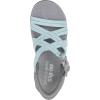 Skechers Women’s Reggae-Morning Light Slide Sandal(Gray/Aqua)