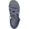 Skechers Women’s Reggae-Morning Light Slide Sandal(Navy/Blue)