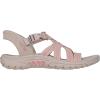 Skechers Women’s Reggae-Morning Light Slide Sandal(Taupe/Coral)