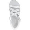 Skechers Women’s Reggae-Morning Light Slide Sandal(White/Gray)