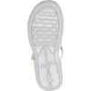 Skechers Women’s Reggae-Morning Light Slide Sandal(White/Gray)