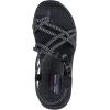 Skechers Women’s Reggae-Perfect Duo Sport Sandal(Black/Grey)