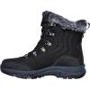 Skechers Women’s Trego-Stormie Ankle Boot(Black/Black)