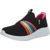 SKECHERS Girl’s Ultra Flex 3.0-Rainbow Speed Sneaker(Black/Multi)