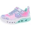 Skechers Unisex-Child Flutter Heart Lights Sneaker(Lavender/Multi)
