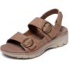 Skechers Women’s Easy Going-Certified Charm Sandal(Tan)