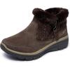 Skechers Women’s Easy Going-Cozy Inn Ankle Boot(Brown)