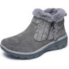 Skechers Women’s Easy Going-Cozy Inn Ankle Boot(Grey)