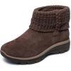 Skechers Women’s Easy Going-Cozy Lovin Hands Free Slip-ins Ankle Boot(Chocolate)