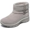 Skechers Women’s Easy Going-Cozy Lovin Hands Free Slip-ins Ankle Boot(Taupe)