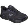 Skechers Women’s Go Walk Arch Fit N-Joy Emory Hands Free Slip-ins Sneaker(Black Textile Black Trim)