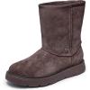 Skechers Women’s Keepsakes Cozy Mid Hands Free Slip-ins Calf Boot(Chocolate)