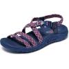 Skechers Women’s Reggae-Adore You Sport Sandal(Navy/Pink)
