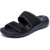 Skechers Women’s Sporty Slim Sandal(Black/Black)