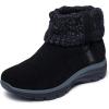 Skechers womens Easy Going – Cozy Weather 2 Suede Hands Free Slip-ins(Black)