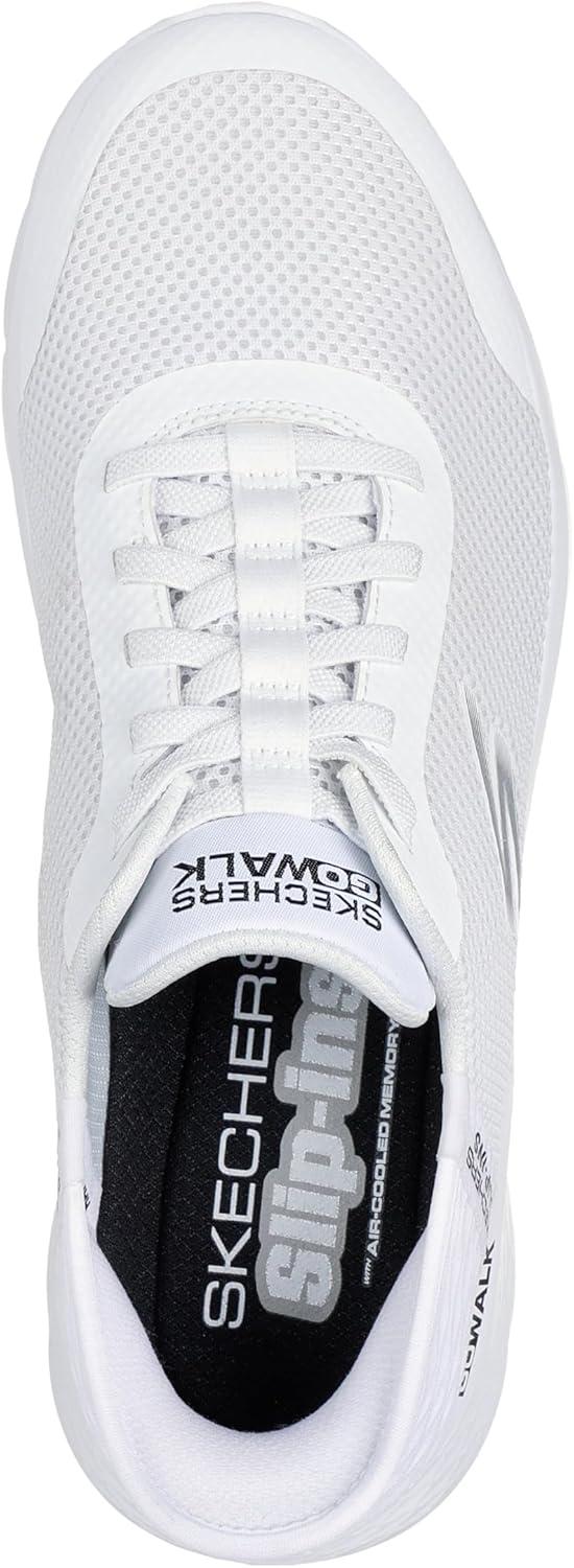 imageSkechers Go Walk Flex Hands Up Hands Free SlipInsWhite